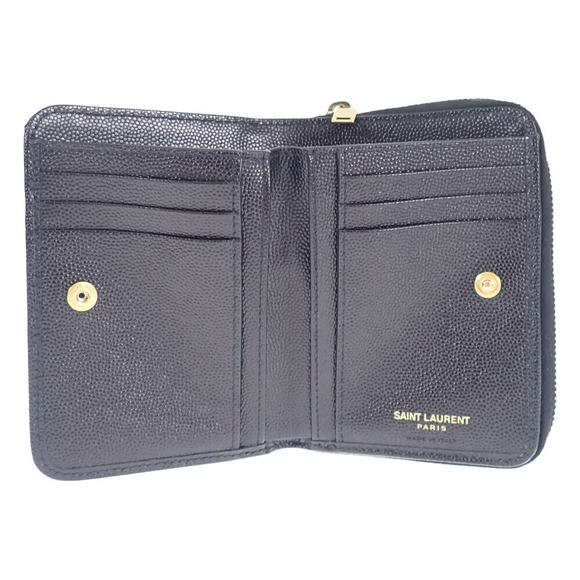 Authentic YSL Cassandra Leather Zip Around Bifold Wallet - Picture 5 of 9